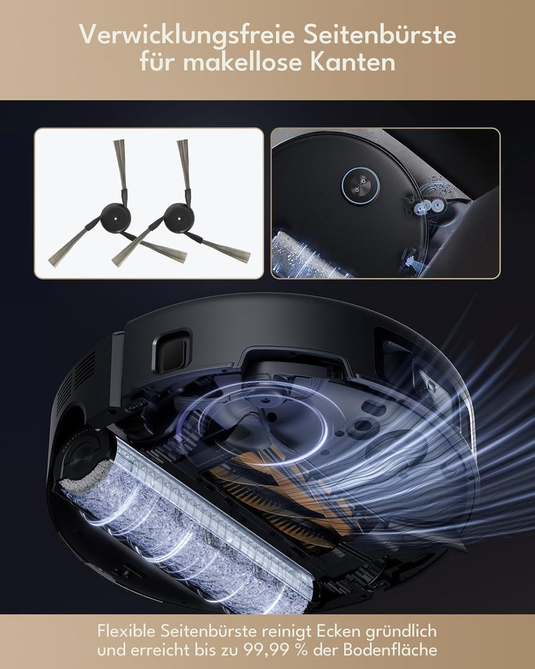 22 Stück Zubehörsets für Mova Z60 Ultra Roller Complete/Standalone Saugroboter: 2 Hauptbürste, 2 Rol