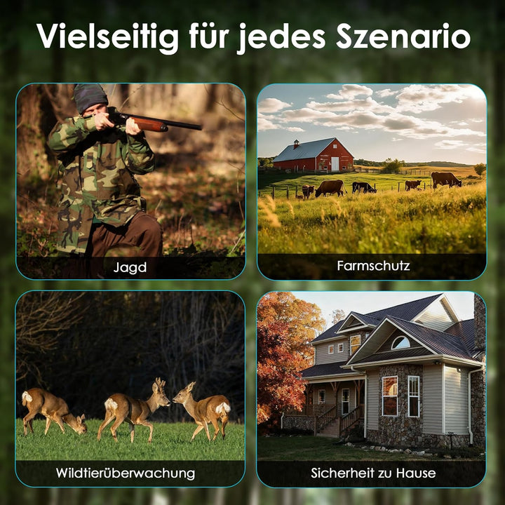 WOLFANG 4G LTE Cellular Wildlife Camera, Connect Nationwide 4G LTE, 2K 48MP Cellular Trail Camera wi