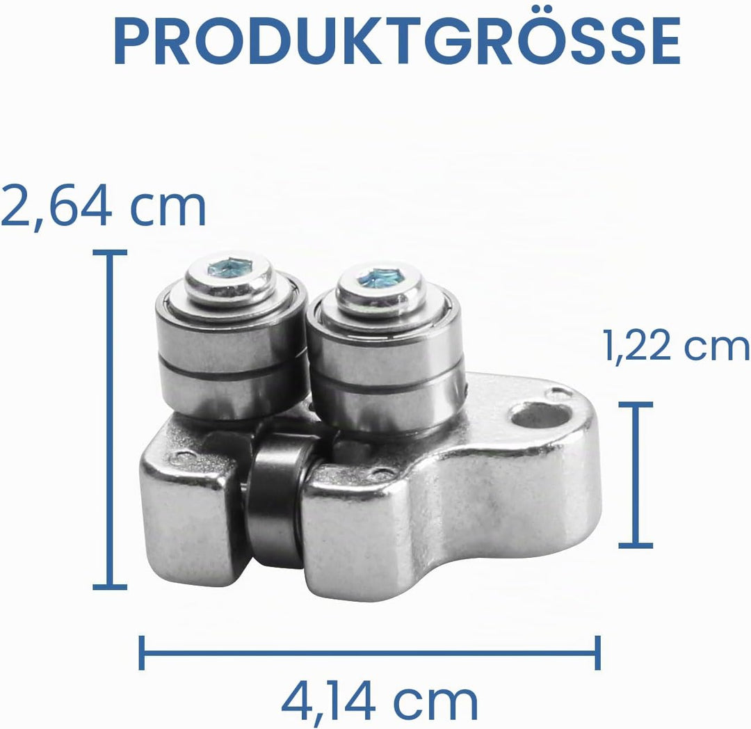 42-28-0395 Führungsrollen-Set vorne für Milwaukee Fuel Deep Cut Bandsäge 6230N, 6236N, 6238N, 6232-6