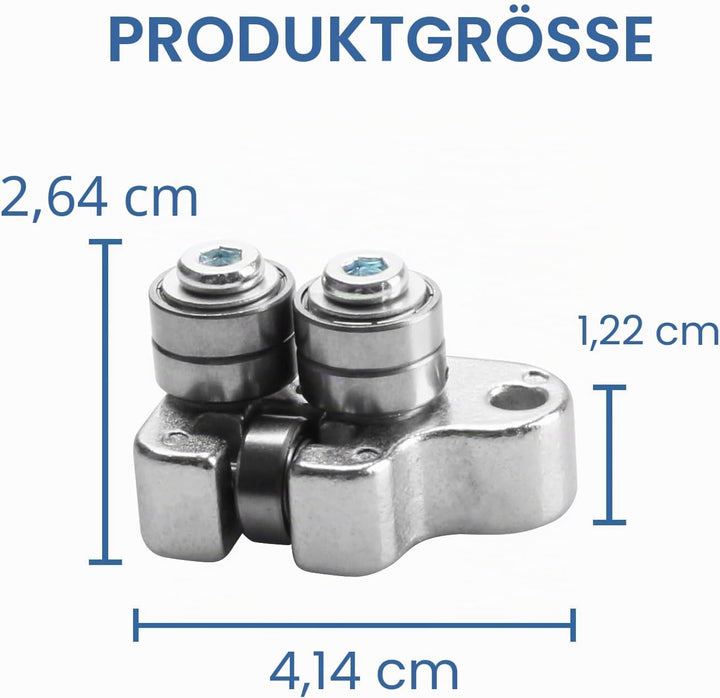 42-28-0395 Führungsrollen-Set vorne für Milwaukee Fuel Deep Cut Bandsäge 6230N, 6236N, 6238N, 6232-6