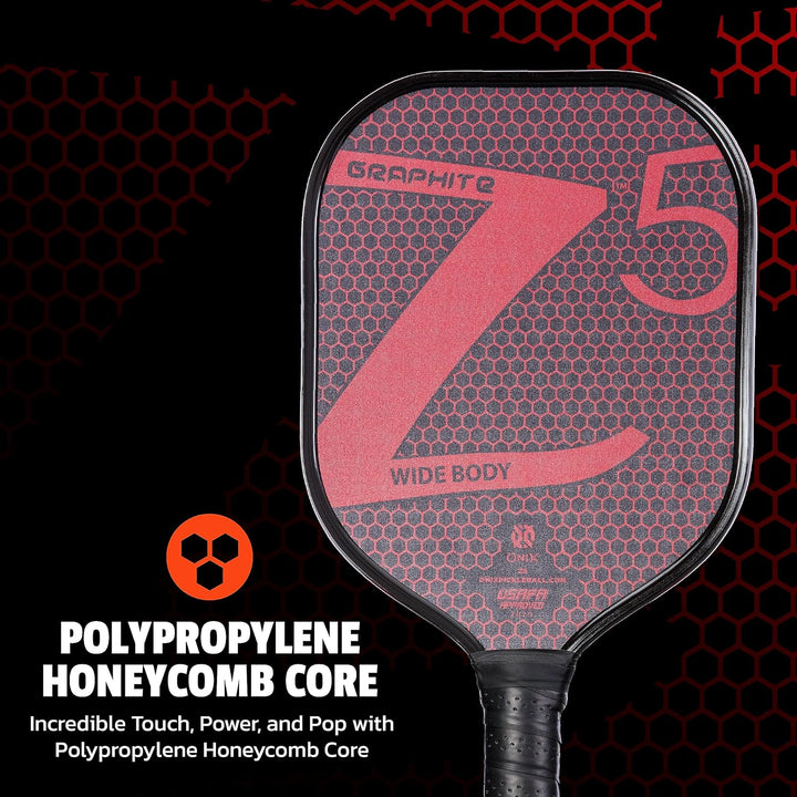 Onix Pickleball-Paddel aus Kohlefaser, Graphit, Z5, mit gepolstertem Komfortgriff, USA Pickleball zu