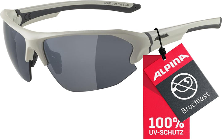ALPINA LYRON HR - Verspiegelte und Bruchsichere Sport- & Fahrradbrille Mit 100% UV-Schutz Für Erwach