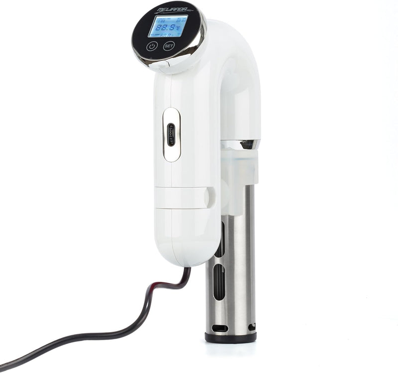 MELIANDA MA-18100 Sous Vide Stick Niedrigtemperatur Vakuumgarer Digital-Timer weiss, Weiss