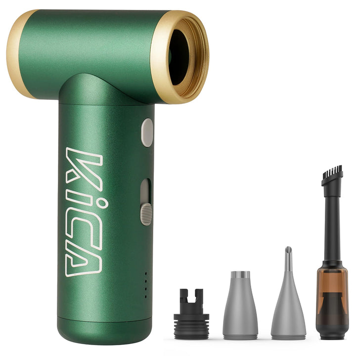 Kica JetFan 2S Kit - Elektrischer Air Duster – Metallgehäuse, 117.000 U/min, stufenlose Steuerung &