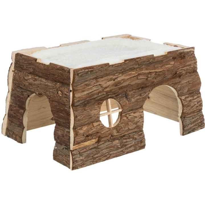 Trixie 6208 Natural Living Haus Tilde, mit Kuschelbett, 39 × 22 × 29 cm