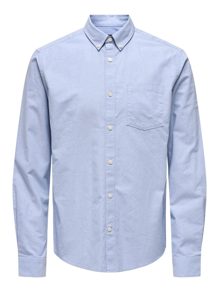 ONLY & SONS Male Hemd ONSNIKO Hemd XS Cashmere Blue, XS Cashmere Blue
