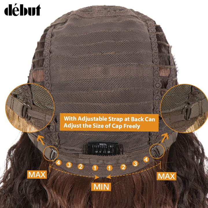 Lace Front Perücke Lockige Perücke für Damen 70 cm 230g Kunsthaar Hitzebeständige Faser 130% Dichte