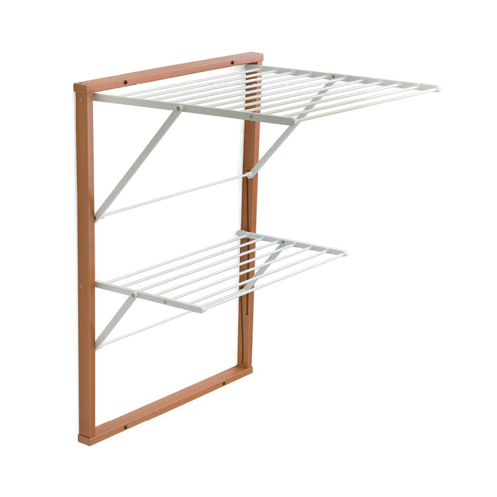 Arredamenti Italia Wandmontierter Kleiderständer, Holz, Kirsche, APERTO:P63 x L69 x H80 cm, CHI.: P3