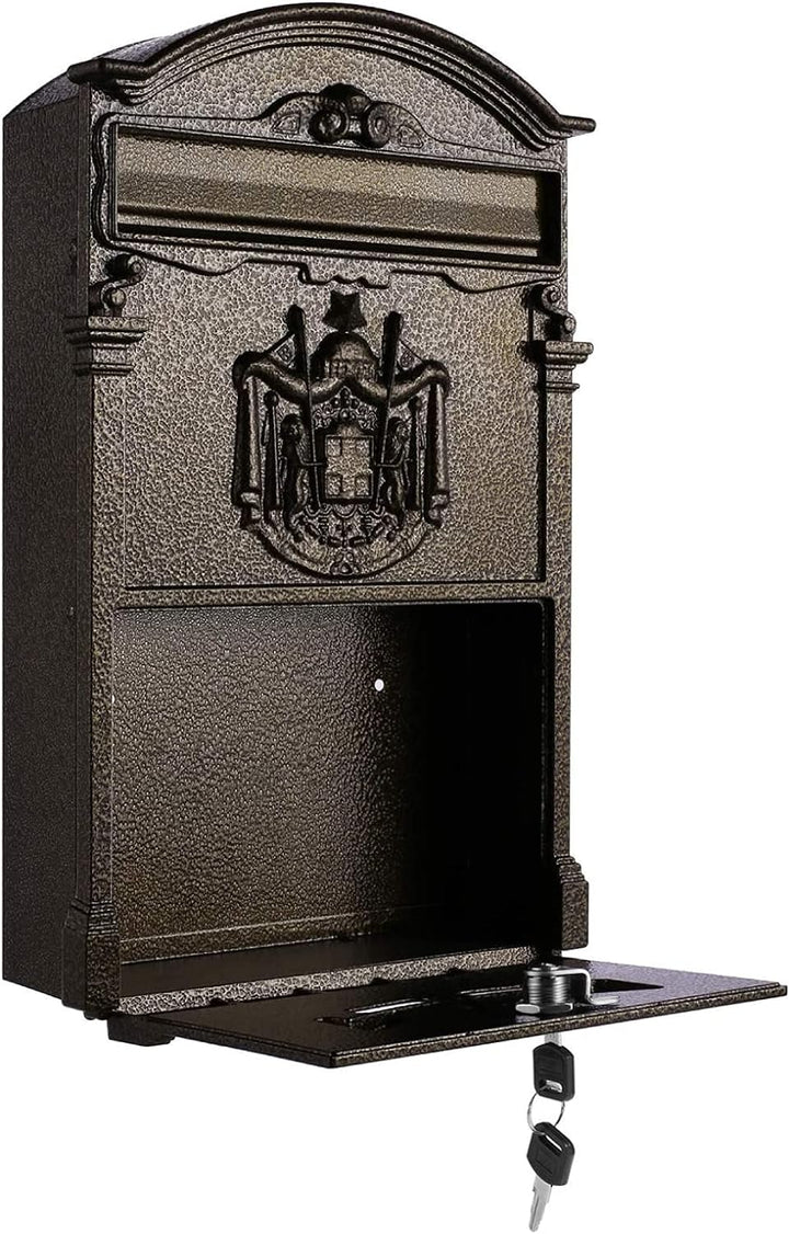 Tooluck Briefkasten Edelstahl Ohne Zeitungsfach, Grosse Kapazität Postkasten Edelstah, Design Briefk