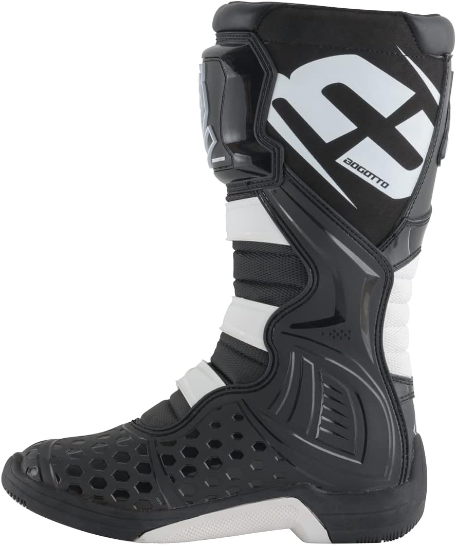 Bogotto MX-5 Motocross Stiefel, schwarz/weiss, 44, 44 EU