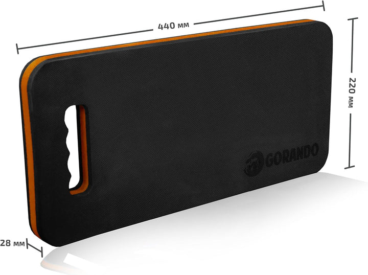 GORANDO® Premium Kniekissen 2er Set |orange| Kniebrett | Knieunterlage - Ideal für die Arbeit in Wer