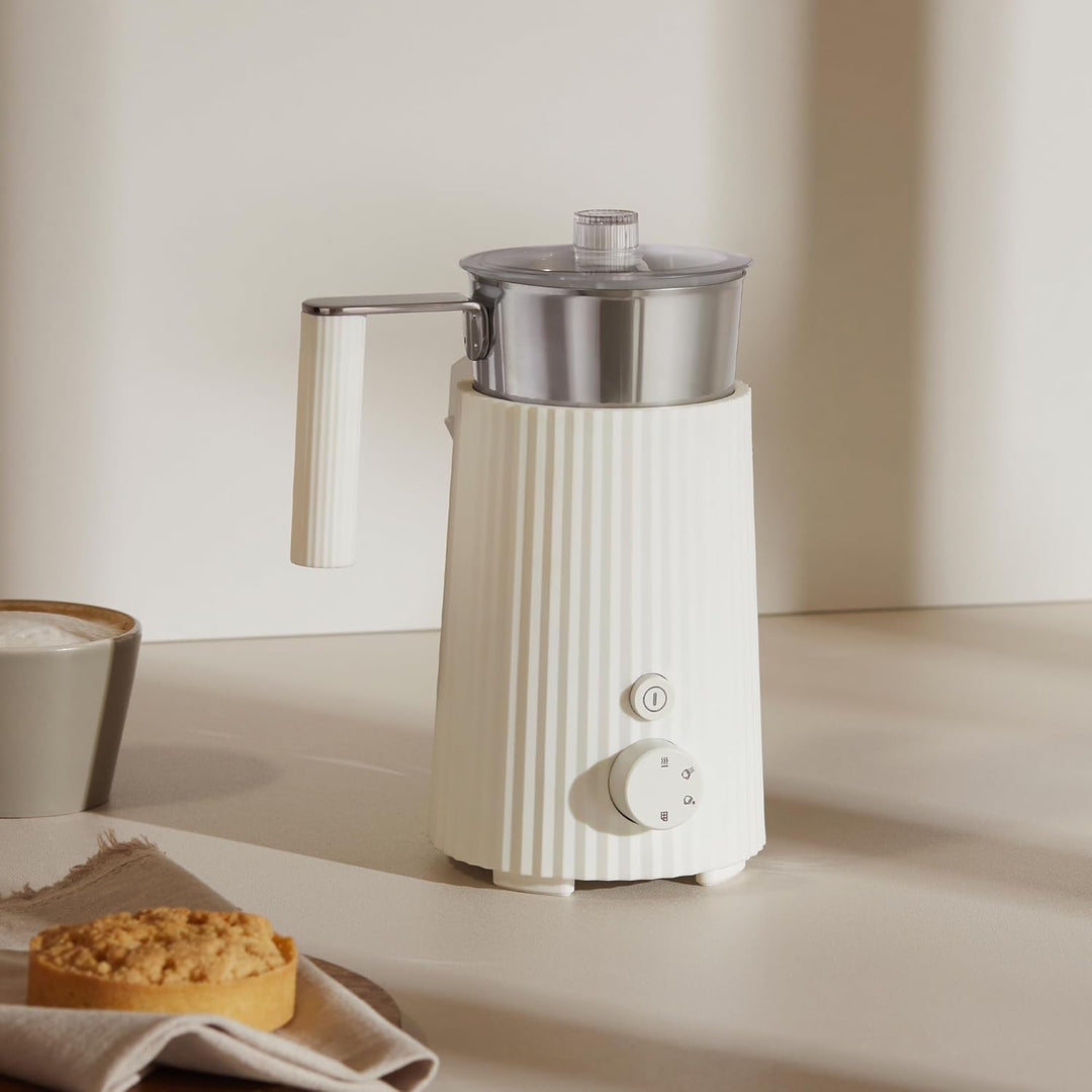 Alessi Plissé MDL13 R - Multifunktions-Induktions-Milchaufschäumer, aus Thermoplastischem Harz, Kann