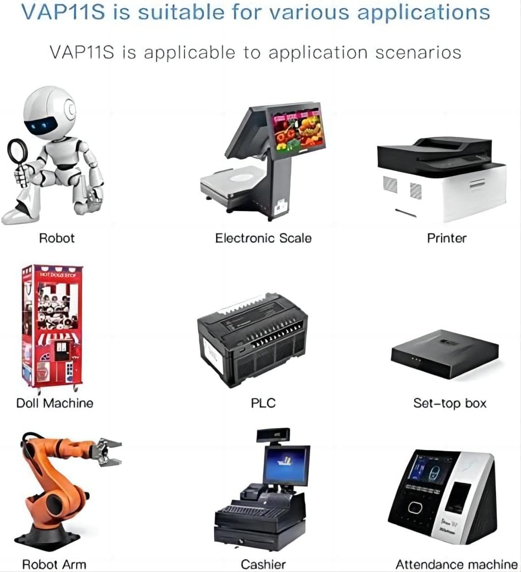 Vonets VAP11S 2,4 GHz industrieller Mini WLAN Router, Wireless Bridge/Repeater, 2 RJ45-Ethernet-Port