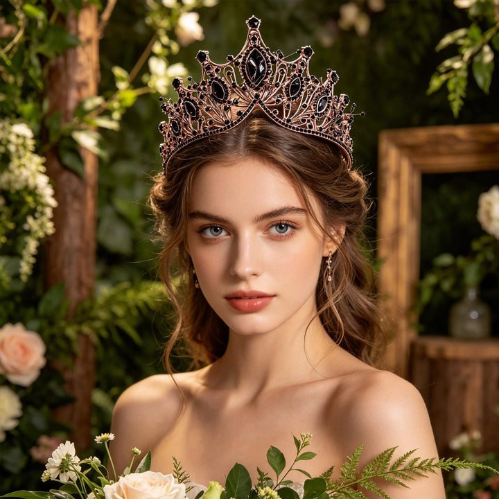 Tiara Kristallkrone für Bridal, Prinzessin Diadem Hochzeit Tiara Crown für Hochzeit Abschlussbälle P