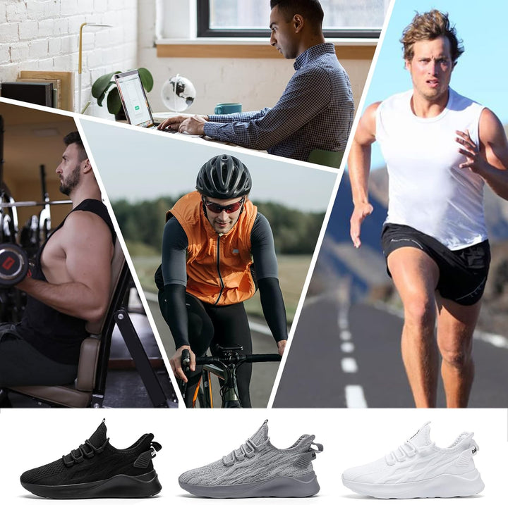 Herren Sportschuhe Laufschuhe Turnschuhe Schuhe Strassenlaufschuhe Tennisschuhe Sneaker 41 EU Grau,