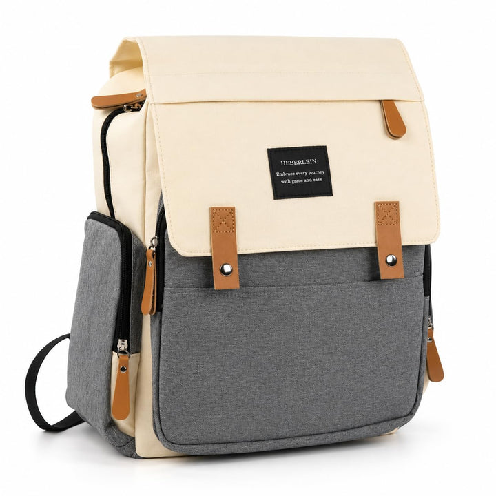 Heberlein Prestige Wickelrucksack, lässige Wickeltasche/Babytasche, praktisch gross, Rucksack für Ma