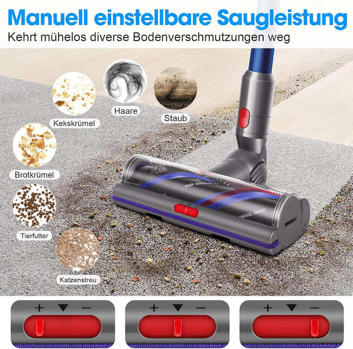 Torque Drive Bodendüse für Dyson V11 V15 V7 V8 V10 Staubsauger, Ersatzbürste für Hartboden und Teppi