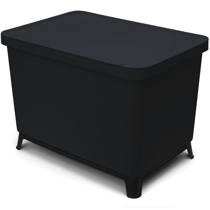 YourCasa® Mülleimer 4 Fächer [40L] im exklusiven Design Mülltrennsystem - Mülleimer Küche mit Deckel