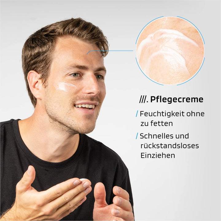 SKINBRO Gesichtspflege Männer Set | Made in Germany | 3er Skincare Pflegeset Herren - Reinigung, Pee