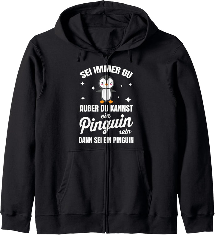 Pinguin Geschenk Penguin Jungen Mädchen Kinder Antarktis Kapuzenjacke