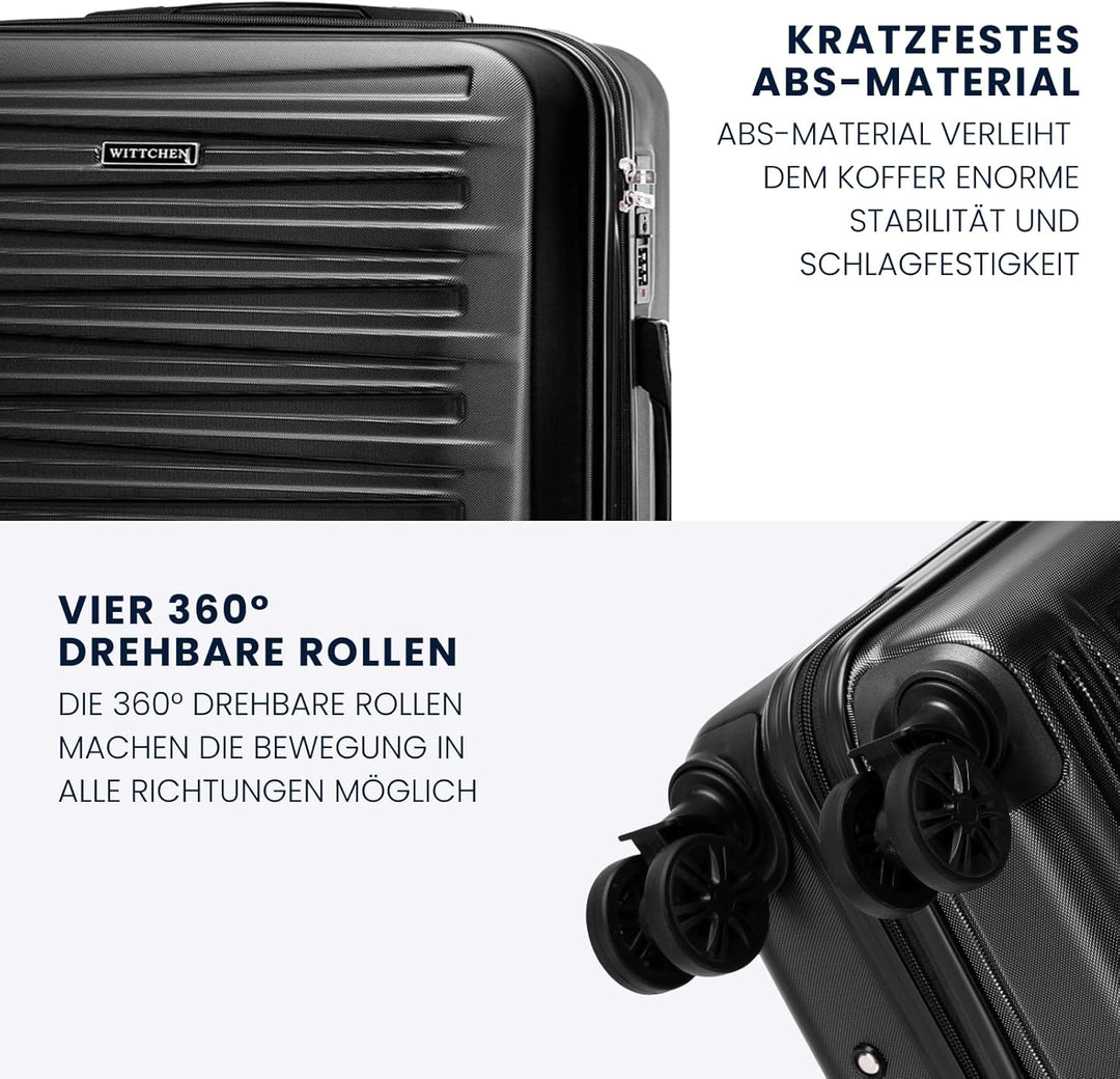 WITTCHEN Skyspeed Line Reisegepäck Mittelgrosser Koffer Hartschalenkoffer ABS Rollkoffer Trolley Mit