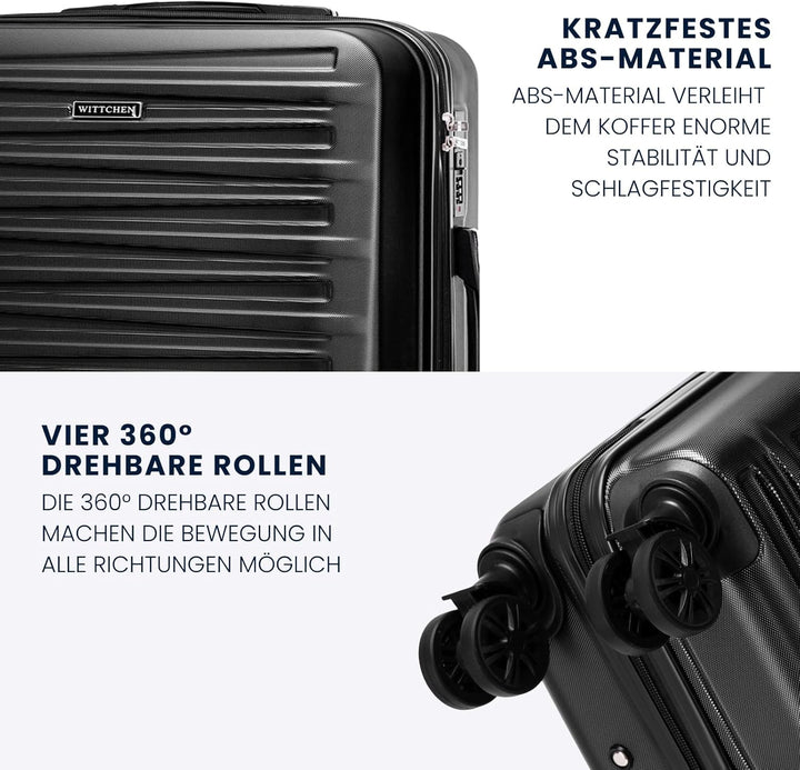 WITTCHEN Skyspeed Line Reisegepäck Mittelgrosser Koffer Hartschalenkoffer ABS Rollkoffer Trolley Mit