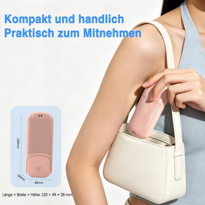 HOAMZ Mini Handventilator, 3-in-1 Handventilator, 3 Geschwindigkeiten wiederaufladbarer USB Faltbare