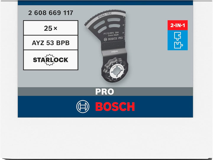 Bosch 1x PRO Multi Material AYZ 53 BPB Blatt für Multifunktionswerkzeuge (für Gipskartonplatte, Holz