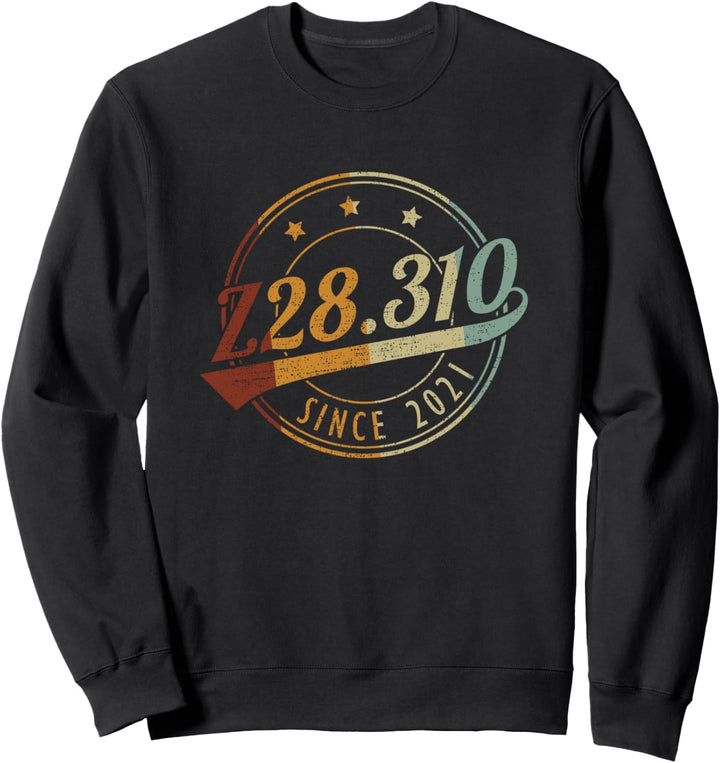Z28.310 seit 2021 Der Code Freiheit Codewort Lustiger Codex Sweatshirt