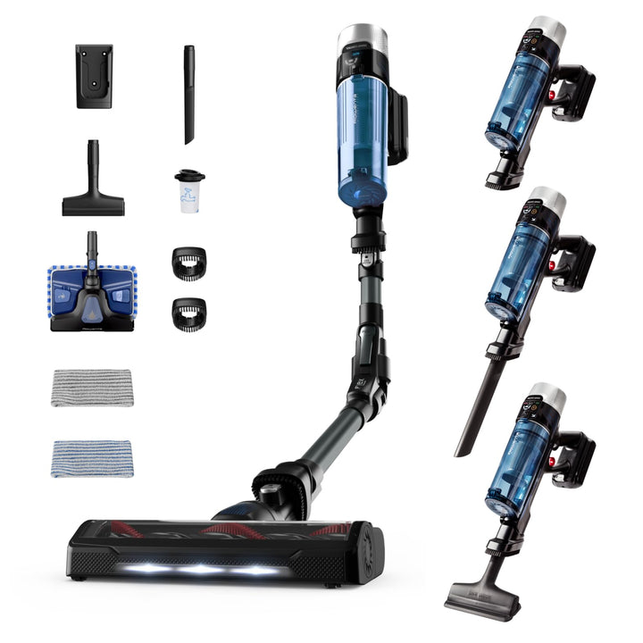 Rowenta X-Force Flex 9.60 Allergy Aqua kabelloser Akku-Stabstaubsauger, 100 Air Watt, herausnehmbare