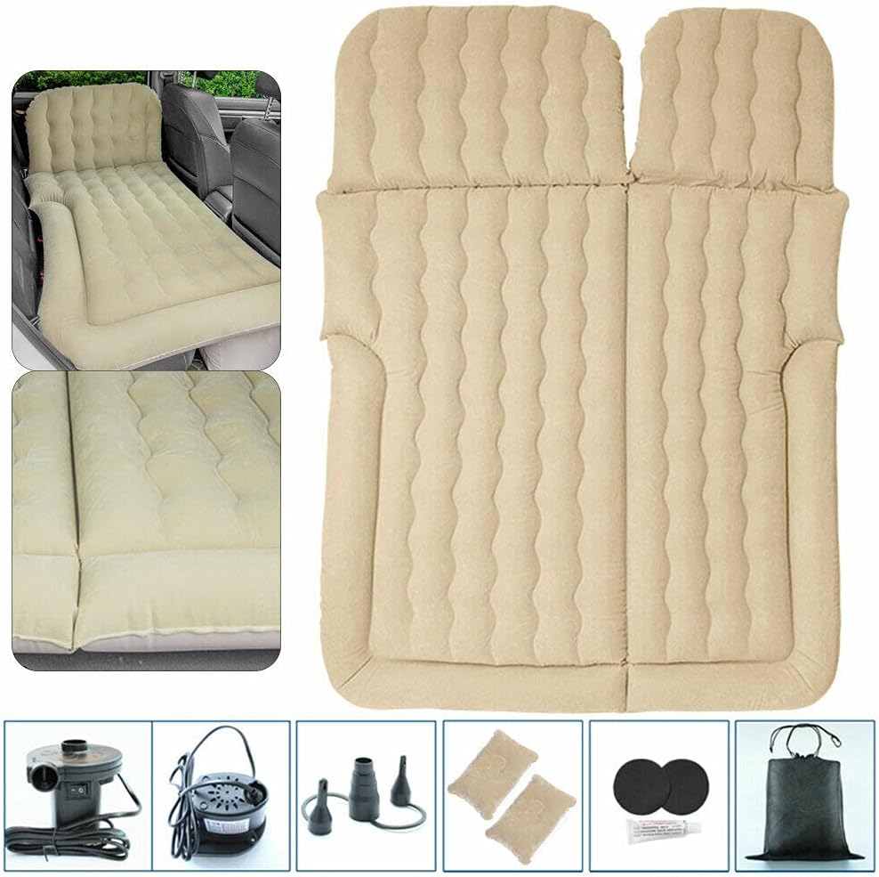 Auto Luftmatratzen, Camping Aufblasbare Matratze mit Luftpumpe und Kissen Bewegliche Dickere Luftbet