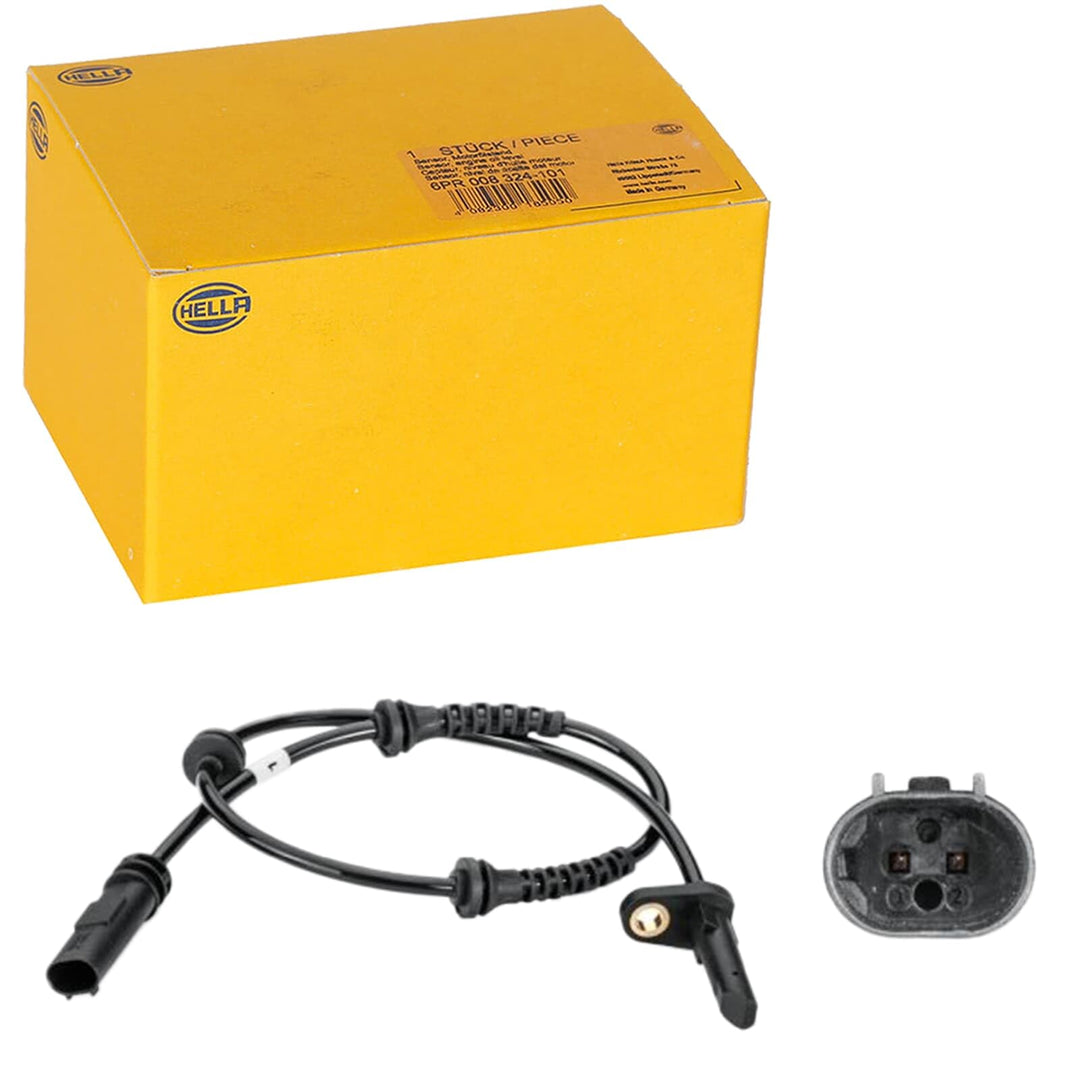HELLA 6PU 012 806-451 Sensor, Raddrehzahl - 2-polig - Hinterachse beidseitig - Gesamtlänge: 675mm