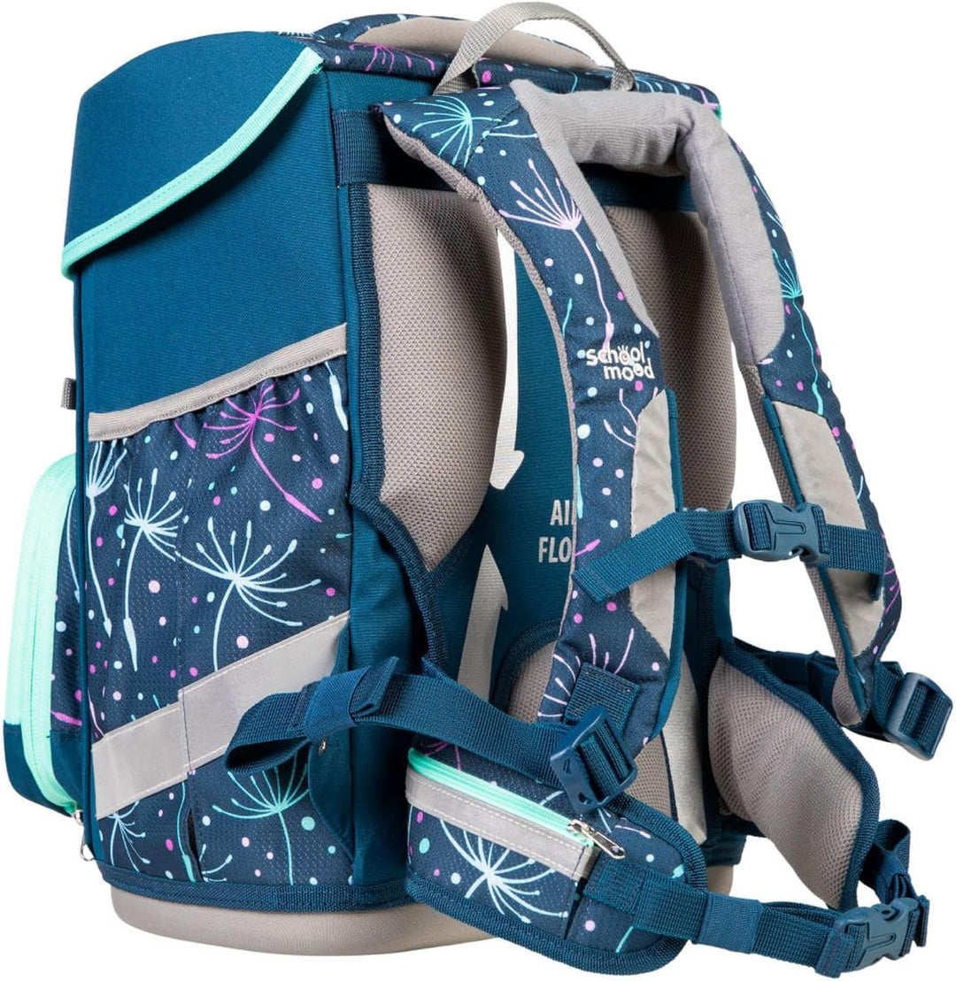 SCHOOL-MOOD Champion Pro Lina Kätzchen Schulranzenset 7-teilig 21,5L Stauraum, ergonomisches Easy Fi