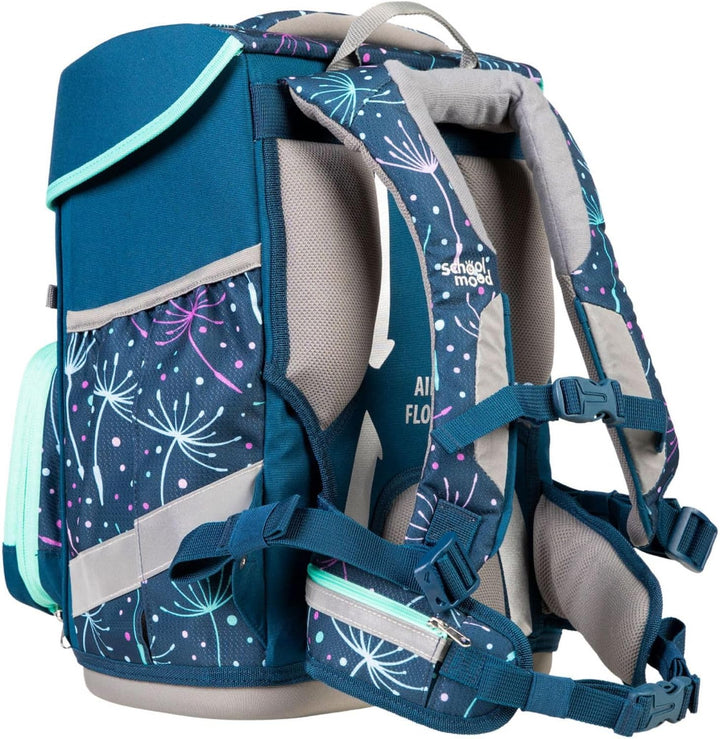 SCHOOL-MOOD Champion Pro Lina Kätzchen Schulranzenset 7-teilig 21,5L Stauraum, ergonomisches Easy Fi