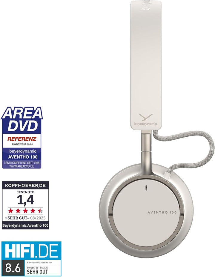 beyerdynamic AVENTHO 100 Wireless On-Ear Kopfhörer mit aktiver Geräuschunterdrückung, 60 Stunden Akk