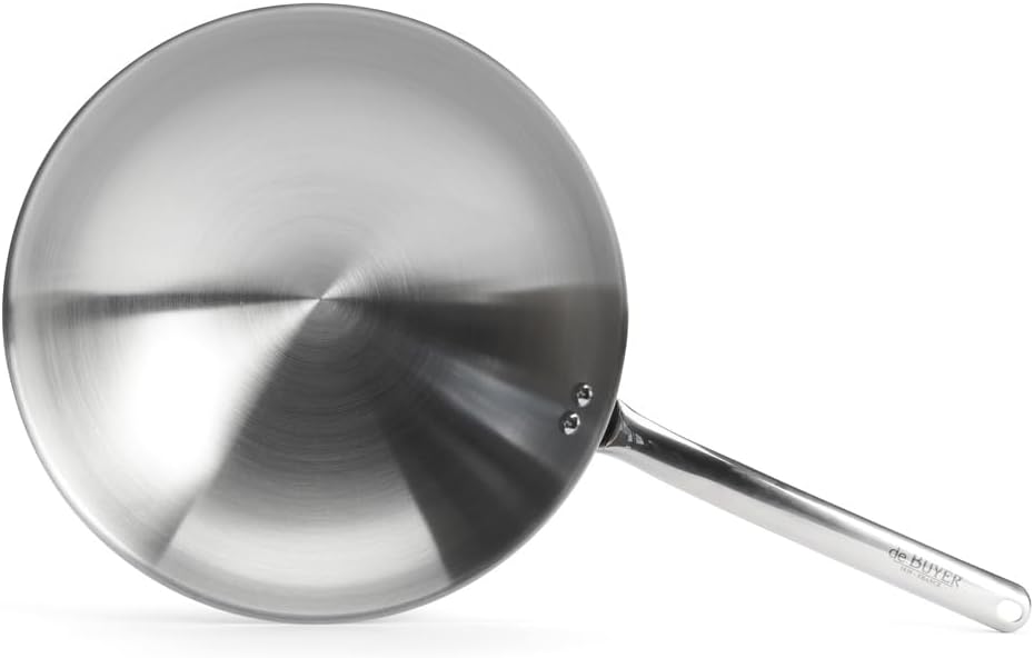 DE BUYER Wok, Edelstahl, Silber, 10 cm