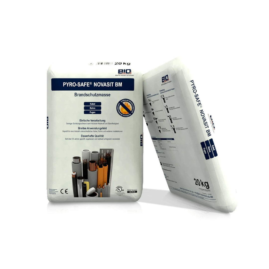 B.I.O. PYRO-SAFE NOVASIT BM Brandschutzmasse Brandschutzmörtel (K) 20 KG/SACK