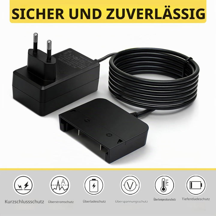 Komfortables Ladegerät für Kärcher Akku-Schnellladegerät-Set - schwarz