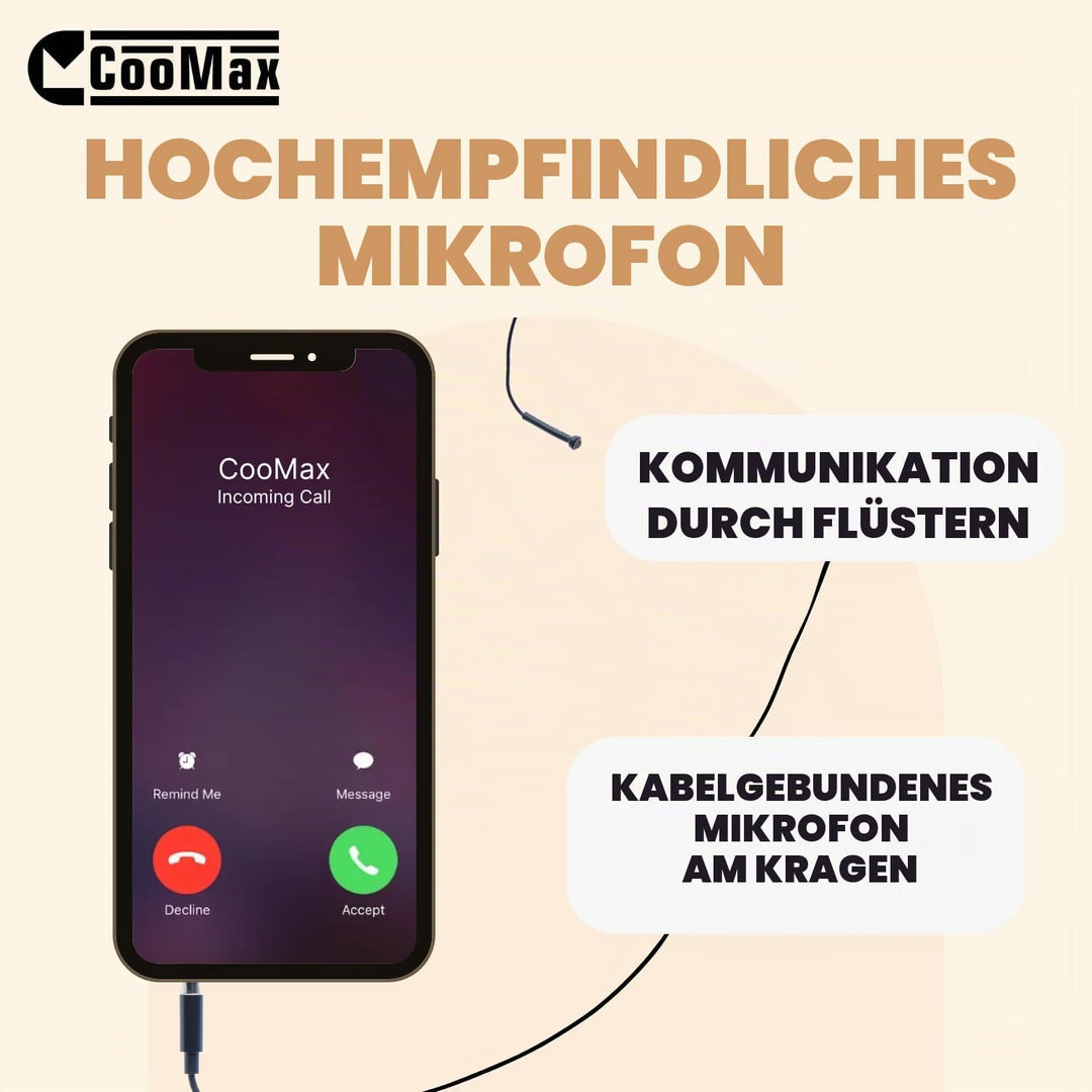Spion Kopfhörer Kabellos Vip Pro Unsichtbare Kopfhörer Mikrofon Handy für Prüfung - Mini Spionage Oh