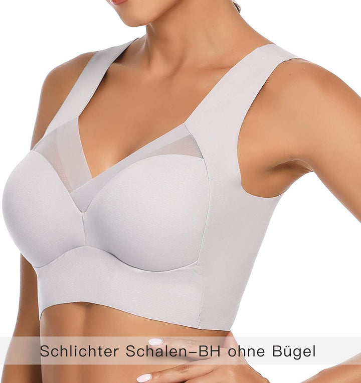 WOWENY Damen Vollschalen BH bügel Zero Feel Push up Seamless BH Nahtlos Komfort Soft BH Schlaf BH Kl