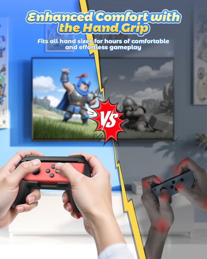 FYOUNG Griffe Halterung für JoyCon Switch & Switch OLED Modell, Controller Grip für JoyCon Halter Zu