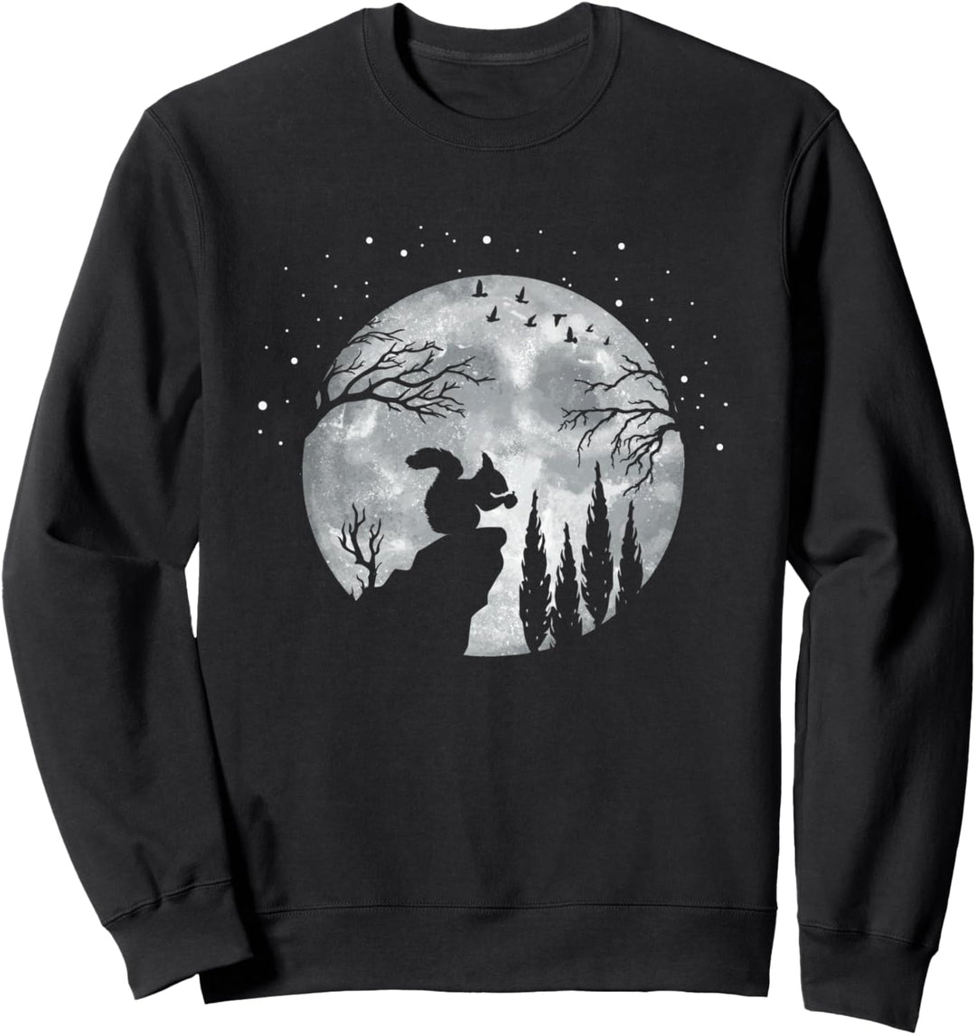 Eichhörnchen Streifenhörnchen - Vollmond Eichhörnchen Sweatshirt