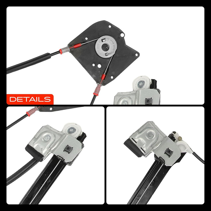 Frankberg Elektrisch Fensterheber Ohne Motor 2/3-Türig Vorne Rechts Kompatibel mit Lupo 6X1 6E1 Schr
