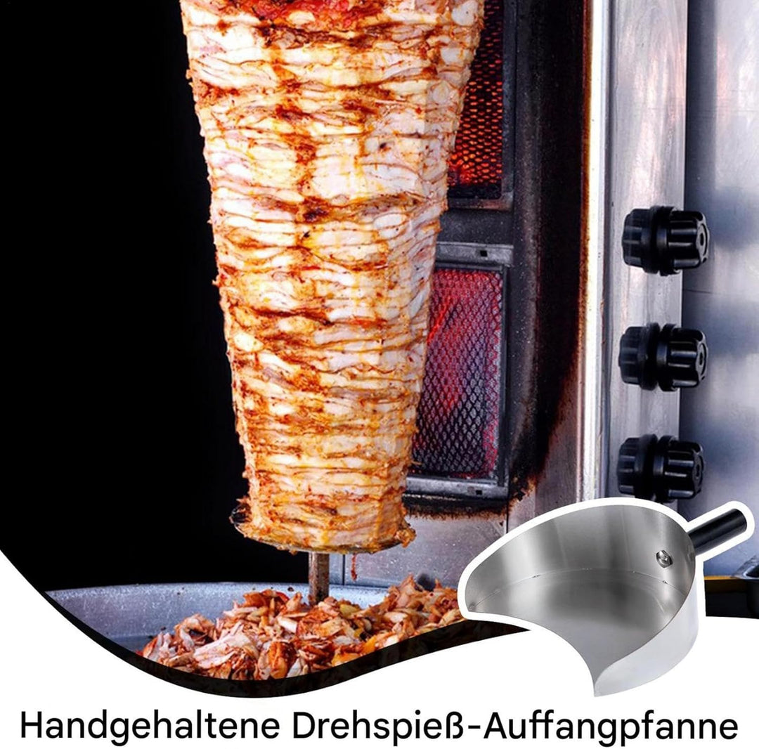 Grillschaufel Mit Grosser Kapazitätsschaufel, Handheld Rotisserie Catcher Pan Für Shawarma Machine K