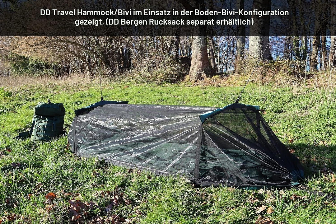 DD Travel Hängematte/Zelt Bivi – Vielseitig, kompakt Hängematte oder Zelt Bivi Grn, Grn