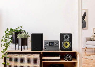 Philips Mini Stereoanlage mit Bluetooth/Spotify Connect, DAB+, UKW-Radio, USB, CD-Player, MP3, Bassr