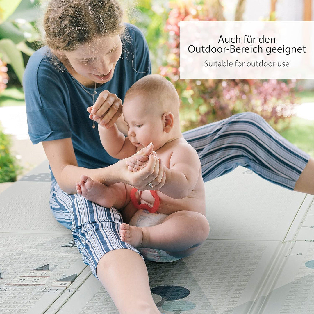 ONVAYA® Spielmatte für Babys & Kinder | Krabbelmatte faltbar | Bodenmatte für Kinderzimmer & Outdoor