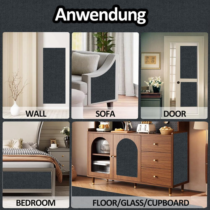 Kratzmatte Katze Selbstklebend - Kratzschutz Sofa Anti Kratz Folie Kratzwand für Katzen Frei DIY Ges