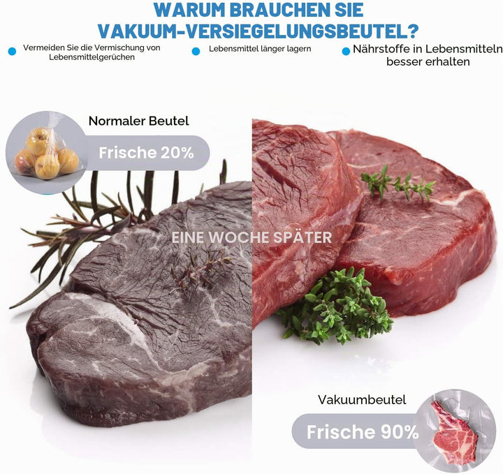 CANLENPK 10x20CM/4x8 Zoll Mini-Vakuumierbeutel Goffriert Kleine Vakuum Lebensmittel Aufbewahrungsbeu