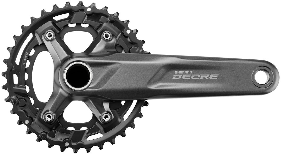 SHIMANO Unisex – Erwachsene M5100 Chainset, schwarz, Einheitsgrösse